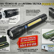 Linterna LED potente, carga USB C, con estuche. - Img 55581688