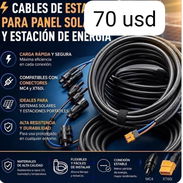 Venta de cable fotovoltaicos rollal cord en 70 usd son de 10 metros sus conectores son mc4 y 6xt0i llamar a 58413839 - Img 57077721