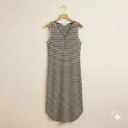 Vestido Largo "Ever-Stripe" – Comodidad y Estilo Atemporal 18 - Img 56960907