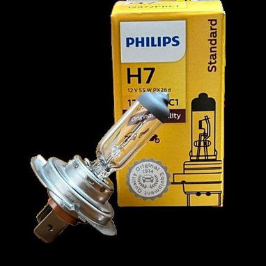 Bombillos Philips H1, H4, H7, HB3, HB4, un filamento, doble filamento, cola de pescado - 7/9