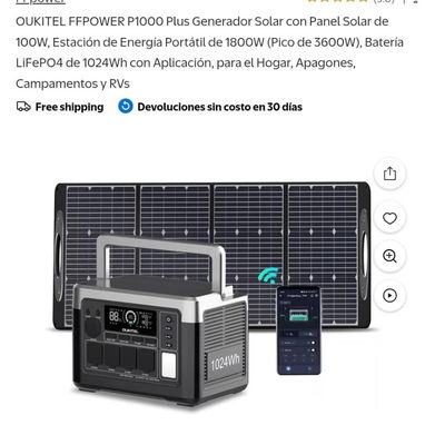 Estación de energía⚡ estación eléctrica ⚡ estación de energía ⚡ con panel solar ☀️ y sin panel solar - Img 116136933