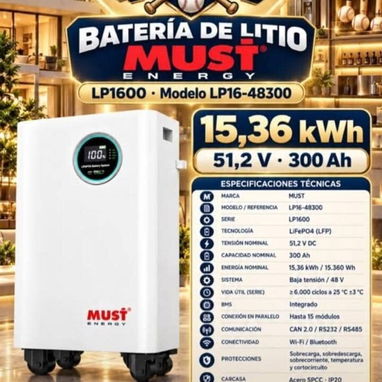 Baterías de 15 kw marca must todo en uno de 6 con 15 marca must - 2/2