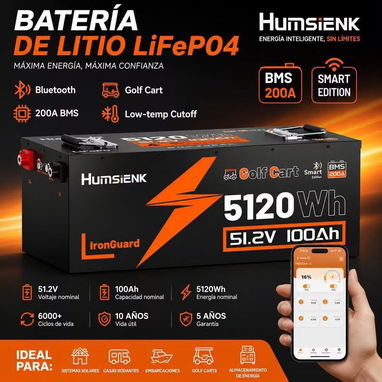Batería de 51.2V. 5120Wh. 100Ah. En oferta el Kit Solar - 2/2