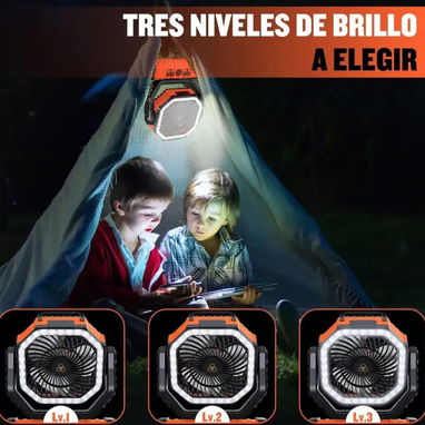 Ventilador portátil,lo puedes usar como power bank y bombillo - Img 124188568