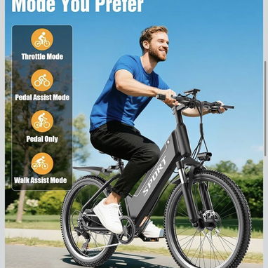 BICICLETA ELÉCTRICA PREMIUM 26 “ASKGO “1500W NUEVA con batería extraíble 48 V y 12 Ah, hasta 25 MPH 65 millas 53822315 - Img 121872709