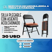 🪑 SILLA PLEGABLE CON ASIENTO ACOLCHADO 💲 Precio: 30 USD - Img 55740626