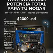 GENERADOR ELÉCTRICO TRI-FUEL WESTINGHOUSE DE 12500 WATTS - Img 56418320