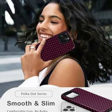 🍑Funda Retro para iPhone 14 Pro Max – Diseño Lunares Otoño🍑 - 2/6