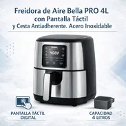 Freidora de Aire Bella PRO 4L con Pantalla Táctil y Cesta Antiadherente. Acero Inoxidable / 85 - Img 55694795