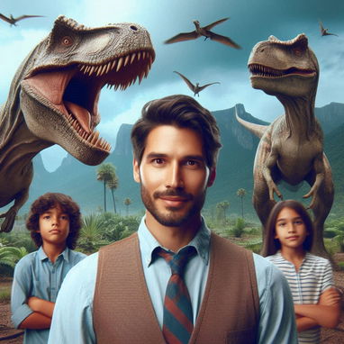 🔴 Juego de 4 Dinosaurios 🦖 - Img 97479403