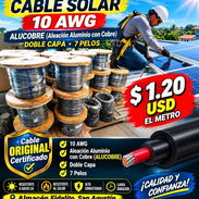 Rollo de cable fotovoltaico Alucobre calibre 10 nuevo - Img 58054448