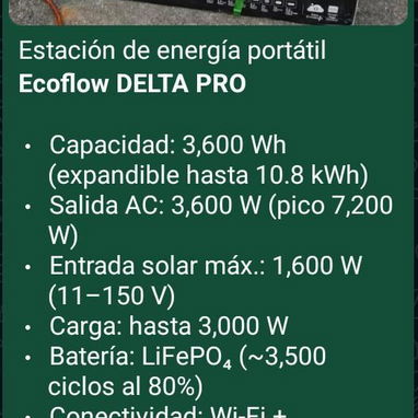 Variedad de Ecoflow, estaciones de energía, baterías, paneles, kit, plantas y cable de adaptador solar - Img 123765165