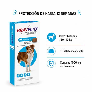 BRAVECTO original para perros / Protección contra pulgas y garrapatas - Img 125962324