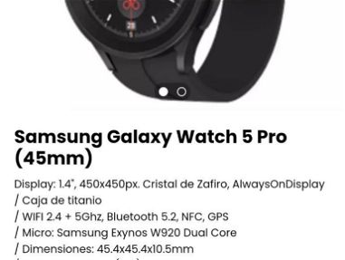 Reloj inteligente SAMSUNG* Reloj Galaxy Watch 4/ Samsung Watch 5 Pro/ Galaxy 6 Classic 40mm/ Samsung Galaxy Watch 6 43mm - Img 67608913