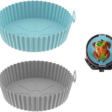 🌀 Molde de Silicona para Freidora de Aire 12L | Reutilizable, Antiadherente y Resistente al Calor ♨️🍟  5.887.23.60 - Img 104322357