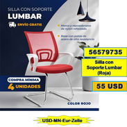 FG-721-P-FADIAR-Silla con soporte Lumbar Roja...55 USD...56579735...Compra Mínima 4 unidades....Envio Gratis - Img 57054919