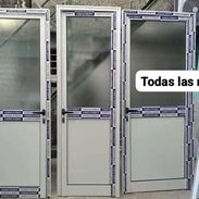 realizamos trabajos de marquetería en aluminio todo lo que el cliente desee puertas , ventanas , bajo mesetas ect - Img 56852139
