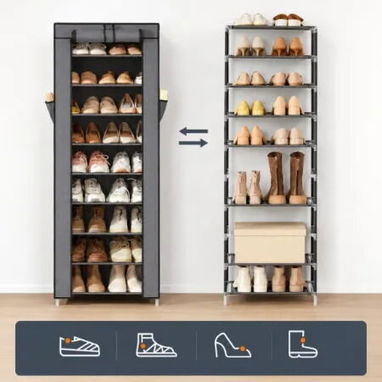 ZAPATERA ORGANIZADORA VERTICAL DE 10 REPISAS - 2/4