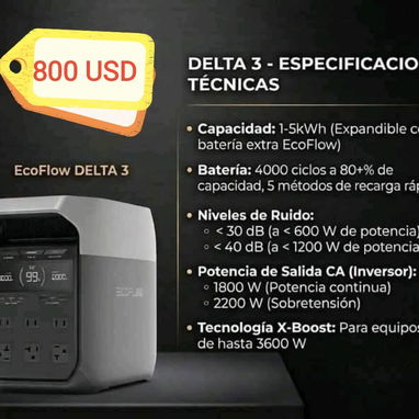 Ecoflow, panel solar y combos, somos de la Habana. Contactar al WhatsApp 51170866. - Img 119519587