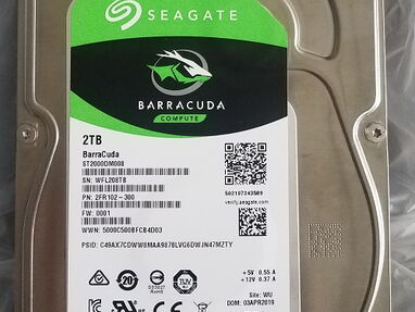 otros mas, mirar dentro, 35 USD: HDD 2T Seagate etiqueta verde, como nuevo - Img main-image