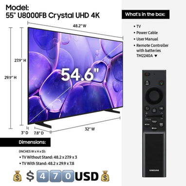 TV de 50”-85” Pulgadas Samsung , LG , TCL Smart TV ( 2025 )Ultimas series  Lo mejor en Precios - Img 117678382