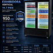 NEVERA EXHIBIDORA VERTICAL 19.7PIES MILEXUS Nuevas en Caja - Img 55950187