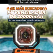 Ventilador recargable F6 por cantidad y por unidad - Img 55847651