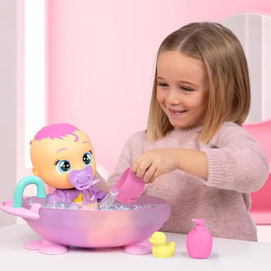 Juguetes: Bebé llorón interactivo – Zoe y su primer baño 30 cm (Original) - 5/6