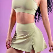 Conjunto de blusa de tirantes y saya - Img 57340850