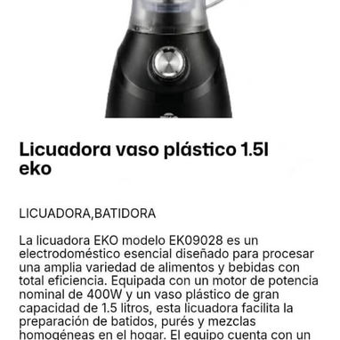 Licuadoras y procesador de alimentos - Img 123778054