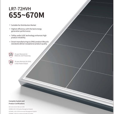 Paneles de 620 w, 655 w a 670w - 2/2