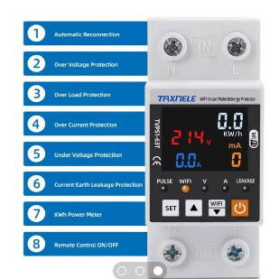 Breaker 63A + WiFi + protector de Voltaje - 3/3