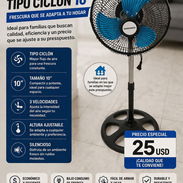 ventilador de pedestal tipo ciclón. grupo 2 💯 - Img 55333971