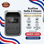 ‼️GANGA‼️DELTA 3 CLASSIC , 1800 W ,pico 3600 W ,Capacidad 1024 Wh , Carga Rapida de 0 a 100% en 55 min - Img 57132273
