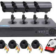 Sistema de seguridad CCTV con cable de 4 canales DVR con 4 unids 1080P metal impermeable cámara de vigilancia $153.96 - Img 56665811