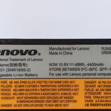 BATERIA de Portátil LENOVO MODELO: L11S6Y01(31NR19/65-2) RECARGABLE Li-ion NOM 10.8V/48 Wh, 4400 mAh - 2/2