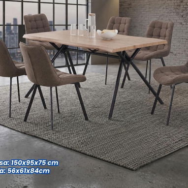 Juego de comedor minimalista 600 usd (6 plazas) - Img 123424122