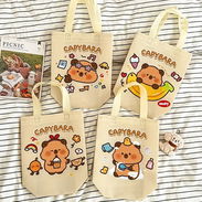 Totebag de capibara para niñas. Bolsitas, jabitas - Img 55135709