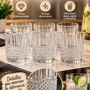 Set de 6 vasos de whisky 265ml - Img 58204003