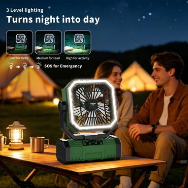 Ventilador Recargable 20000mah con BT para musica - 5/6