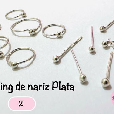 Oro y Plata. Piercings para nariz. LM joyería. Precios en cada foto. Mensajería disponible - 4/4