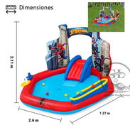 👑Piscina para niños con tobogán de Spiderman (mayor de 2 años) 200 USD - Img 56606531