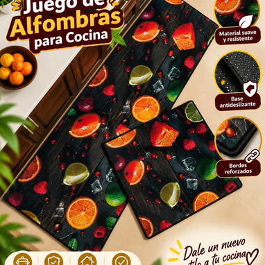 Alfombra de cocina set de 2 piezas - 4/10