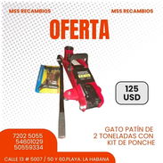 ⚙️ ¡RESUELVE CUALQUIER EMERGENCIA EN LA VÍA! 🚗 Gato patín hidráulico de 2 toneladas + kit de ponche 🔧 Robustez, facil - Img 55935536