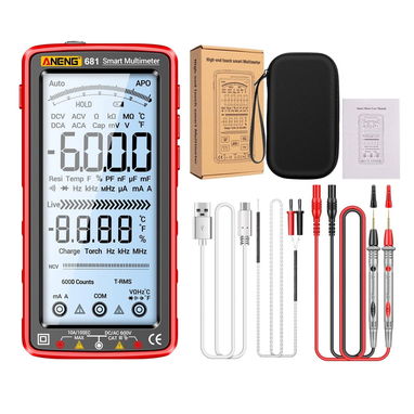 Multímetro digital recargable 681 + lápiz detector de voltaje ⚡ . 55 USD - 2/2