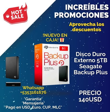En Venta DISCO DURO Externo e Internos WD / Toshiba / Seagate/ SSD / M.2 / De todo en Discos **NUEVOS**  +5353161676 - Img 82735730