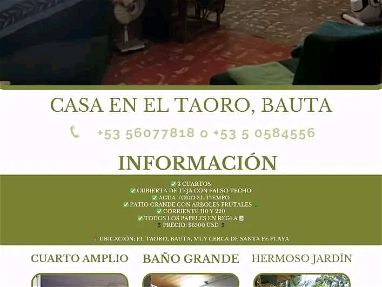 Se vende casa en el taoro, Bauta, Artemisa, solo 6mil USD - Img main-image-45562787