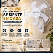 💝 Ventilador de Pared Wynwood ✅Blanco  ✅3 Velocidades ✅ Cordón 🚨 - Img 56621821