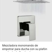Llave mezcladora monomando de empotrar para ducha con su plafón cuadrado de 8 pulgadas anticalcario marca tecno plus - Img 56103268