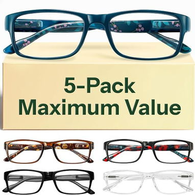 Paq. 5x Espejuelos + Estuche Graduados (1.50) Varios Colores  NUEVO - Tel: 5358 0856 - Vedado - 2/3